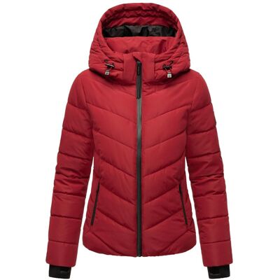 MARIKOO Steppjacke mit Kapuze "Samuiaa XVI" Dark Red XXL MARIKOO Steppjacke mit Kapuze "Samuiaa XVI" Dark Red XXL