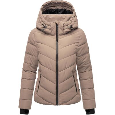 MARIKOO Steppjacke mit Kapuze "Samuiaa XVI" Taupe Grey S MARIKOO Steppjacke mit Kapuze "Samuiaa XVI" Taupe Grey S