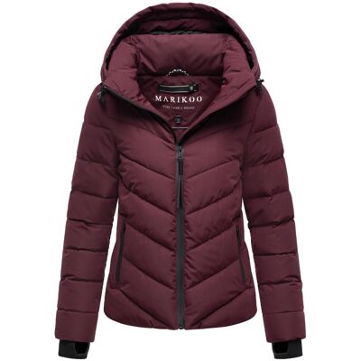 MARIKOO Steppjacke mit Kapuze "Samuiaa XVI" Wine S MARIKOO Steppjacke mit Kapuze "Samuiaa XVI" Wine S