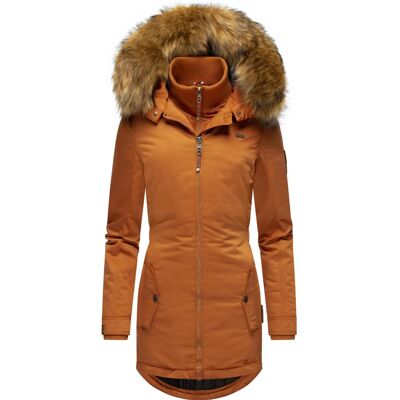 MARIKOO Winterparka mit abnehmbarem Kunstfell "Sanakoo" Rusty Cinnamon S MARIKOO Winterparka mit abnehmbarem Kunstfell "Sanakoo" Rusty Cinnamon S