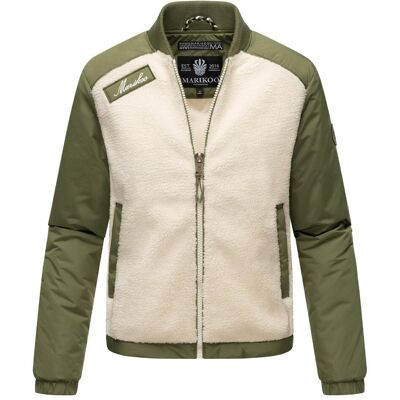 MARIKOO Leichte Hybrid-Jacke "Sayoo" Offwhite - Dusty Olive M MARIKOO Leichte Hybrid-Jacke "Sayoo" Offwhite - Dusty Olive M