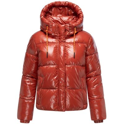 MARIKOO Winter Steppjacke mit abnehmbarer Kapuze "Skyraa 16" Dark Terracotta XXL MARIKOO Winter Steppjacke mit abnehmbarer Kapuze "Skyraa 16" Dark Terracotta XXL