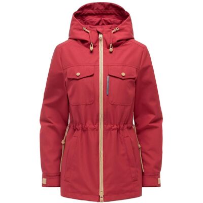 MARIKOO Parka mit Taillenzugband "Sohaa 16" Velvet Red S MARIKOO Parka mit Taillenzugband "Sohaa 16" Velvet Red S