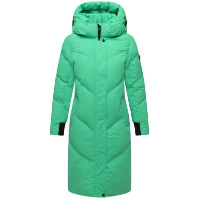 MARIKOO Langer Winter Steppmantel mit abnehmbarer Kapuze "Teonaa 16" Crystal Green S MARIKOO Langer Winter Steppmantel mit abnehmbarer Kapuze "Teonaa 16" Crystal Green S
