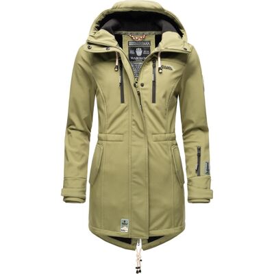 MARIKOO Übergang Softshell-Mantel mit Kapuze "Zimtzicke" Olive M MARIKOO Übergang Softshell-Mantel mit Kapuze "Zimtzicke" Olive M