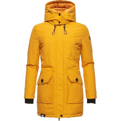 NAVAHOO Warmer Wintermantel mit Kapuze "Blizzardstorm" Yellow S NAVAHOO Warmer Wintermantel mit Kapuze "Blizzardstorm" Yellow S