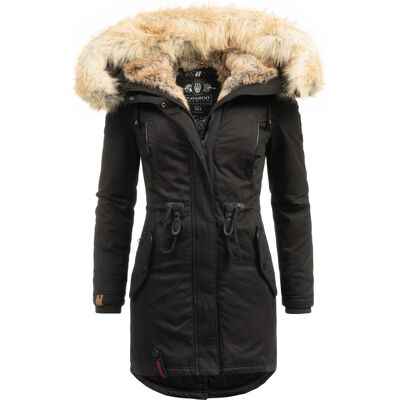 NAVAHOO Winterparka mit Kunstfell-Kapuze "Bombii" Schwarz S NAVAHOO Winterparka mit Kunstfell-Kapuze "Bombii" Schwarz S