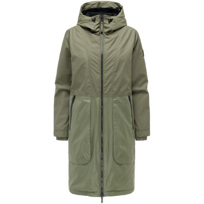 NAVAHOO Leichter Übergangsmantel mit Kapuze "Edelumhang 14" Olive Leaf M NAVAHOO Leichter Übergangsmantel mit Kapuze "Edelumhang 14" Olive Leaf M