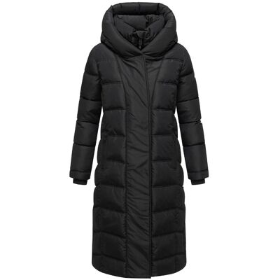 NAVAHOO Damen Steppmantel mit Rucksackträger "Engelsfeder XIV" Black 6XL NAVAHOO Damen Steppmantel mit Rucksackträger "Engelsfeder XIV" Black 6XL