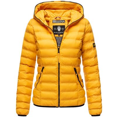 NAVAHOO Neevia Damen Gelbe Steppjacke mit Kapuze NAVAHOO Neevia Damen Gelbe Steppjacke mit Kapuze