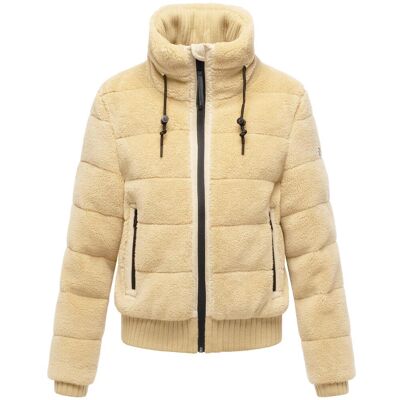 NAVAHOO warme Plüschjacke "Schneepuder 14" Beige XL NAVAHOO warme Plüschjacke "Schneepuder 14" Beige XL