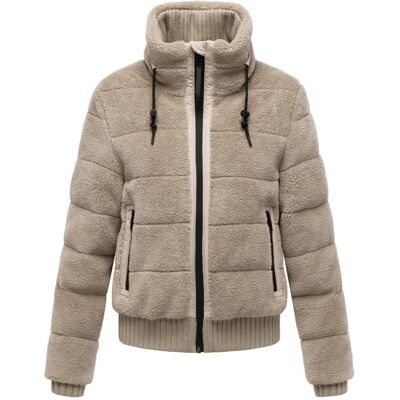 NAVAHOO warme Plüschjacke "Schneepuder 14" Light Taupe S NAVAHOO warme Plüschjacke "Schneepuder 14" Light Taupe S