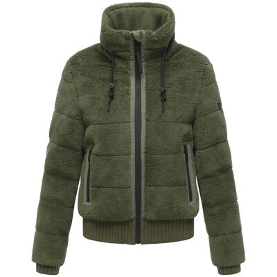 NAVAHOO warme Plüschjacke "Schneepuder 14" Olive Leaf M NAVAHOO warme Plüschjacke "Schneepuder 14" Olive Leaf M