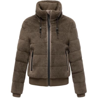 NAVAHOO warme Plüschjacke "Schneepuder 14" Stone Brown M NAVAHOO warme Plüschjacke "Schneepuder 14" Stone Brown M