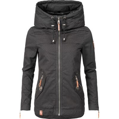 NAVAHOO Leichte Übergangsjacke mit Kapuze "Wekoo" Schwarz Dots S NAVAHOO Leichte Übergangsjacke mit Kapuze "Wekoo" Schwarz Dots S