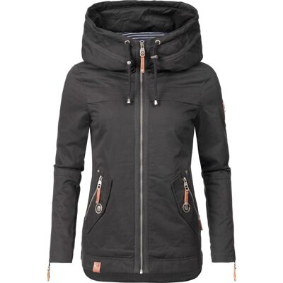 NAVAHOO Leichte Übergangsjacke mit Kapuze "Wekoo" Schwarz S NAVAHOO Leichte Übergangsjacke mit Kapuze "Wekoo" Schwarz S