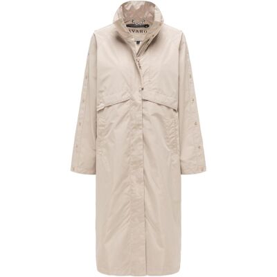 NAVAHOO Oversized Parka mit krempelbaren Ärmeln "Zenblüte 14" Light Taupe M NAVAHOO Oversized Parka mit krempelbaren Ärmeln "Zenblüte 14" Light Taupe M