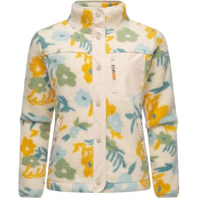 RAGWEAR Geblümte Plüschjacke "Appopis Print" Beige 4XL RAGWEAR Geblümte Plüschjacke "Appopis Print" Beige 4XL