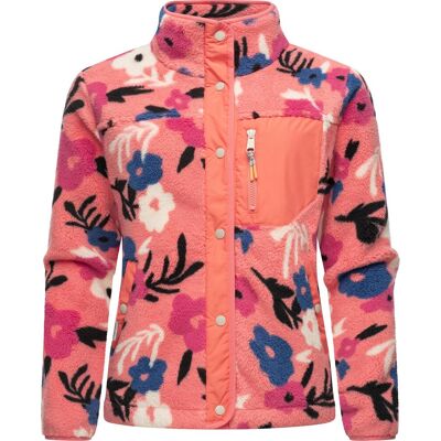 RAGWEAR Geblümte Plüschjacke "Appopis Print" Coral 4XL RAGWEAR Geblümte Plüschjacke "Appopis Print" Coral 4XL