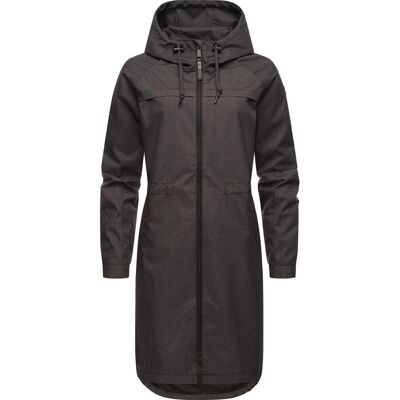 RAGWEAR Wasserdichte Übergangsjacke Parka mit Kapuze "Belinka" Dark Grey Melange24 XL RAGWEAR Wasserdichte Übergangsjacke Parka mit Kapuze "Belinka" Dark Grey Melange24 XL