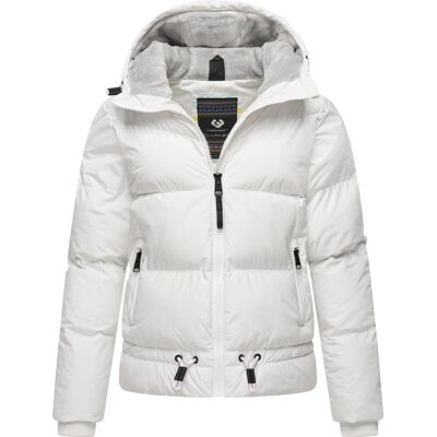 RAGWEAR Briony Weiße Wasserdichte Winterjacke RAGWEAR Briony Weiße Wasserdichte Winterjacke