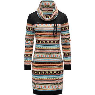 RAGWEAR Jersey Kleid mit Schlauchkragen "Chlloe Jacquard YOUMODO" Multi Combo L RAGWEAR Jersey Kleid mit Schlauchkragen "Chlloe Jacquard YOUMODO" Multi Combo L
