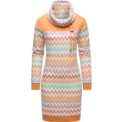 RAGWEAR Jersey Kleid mit Schlauchkragen "Chlloe Zig Zag YOUMODO" Multi Combo L RAGWEAR Jersey Kleid mit Schlauchkragen "Chlloe Zig Zag YOUMODO" Multi Combo L