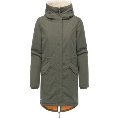 RAGWEAR Damen Mantel mit Rucksack-Trägern "Coogle YOUMODO" Dark Olive M RAGWEAR Damen Mantel mit Rucksack-Trägern "Coogle YOUMODO" Dark Olive M