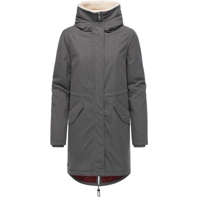 RAGWEAR Damen Mantel mit Rucksack-Trägern "Coogle YOUMODO" Stone Grey L RAGWEAR Damen Mantel mit Rucksack-Trägern "Coogle YOUMODO" Stone Grey L