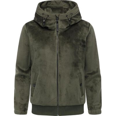 RAGWEAR Übergangsjacke Plüschjacke mit kuscheligem Teddyfell-Innenfutter "Cousy Short Bonded" Dark Olive S RAGWEAR Übergangsjacke Plüschjacke mit kuscheligem Teddyfell-Innenfutter "Cousy Short Bonded" Dark Olive S
