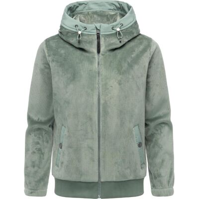 RAGWEAR Übergangsjacke Plüschjacke mit kuscheligem Teddyfell-Innenfutter "Cousy Short Bonded" Dusty Green XS RAGWEAR Übergangsjacke Plüschjacke mit kuscheligem Teddyfell-Innenfutter "Cousy Short Bonded" Dusty Green XS
