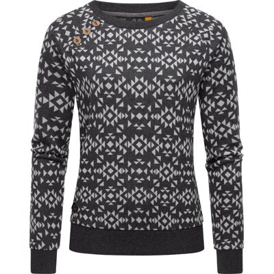 RAGWEAR gemusterter Pullover "Darria Aztec" Dark Grey XS RAGWEAR gemusterter Pullover "Darria Aztec" Dark Grey XS