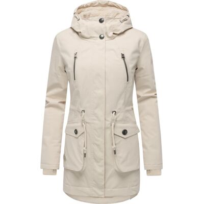 RAGWEAR Winterparka mit auffälligen Taillenkordeln "Ellsa YOUMODO" Ecru M RAGWEAR Winterparka mit auffälligen Taillenkordeln "Ellsa YOUMODO" Ecru M