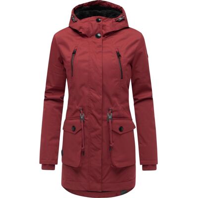 RAGWEAR Winterparka mit auffälligen Taillenkordeln "Ellsa YOUMODO" Wine Red L RAGWEAR Winterparka mit auffälligen Taillenkordeln "Ellsa YOUMODO" Wine Red L