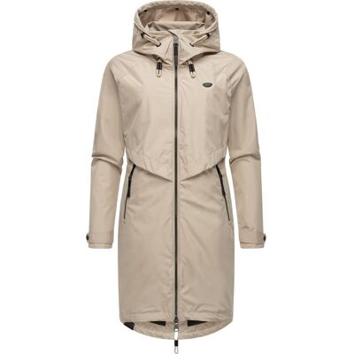 RAGWEAR Frodik Beiger Oversized Wasserdichter Damen Parka - Jersey Mantel RAGWEAR Frodik Beiger Oversized Wasserdichter Damen Parka - Jersey Mantel