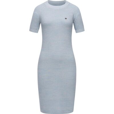 RAGWEAR Kurzärmliges Strickkleid "Kolya" Arctic Blue L RAGWEAR Kurzärmliges Strickkleid "Kolya" Arctic Blue L