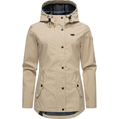 RAGWEAR Margge Shell - Beigefarbene Softshell-Wasserdichte Jacke RAGWEAR Margge Shell - Beigefarbene Softshell-Wasserdichte Jacke