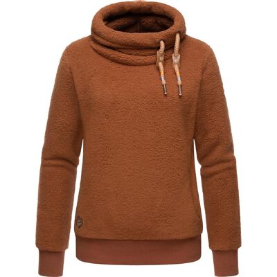 RAGWEAR Sweatshirt in Teddy-Optik "Menny" Brown S RAGWEAR Sweatshirt in Teddy-Optik "Menny" Brown S