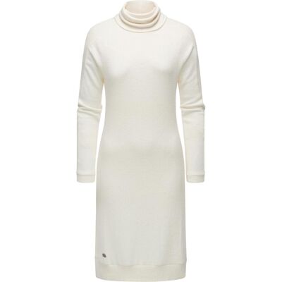 RAGWEAR Rollkragen Jersey Kleid "Peona" Ivory L RAGWEAR Rollkragen Jersey Kleid "Peona" Ivory L
