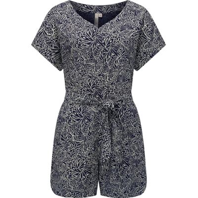 RAGWEAR Kurzarm Jumpsuit mit Taillenband "Salwin" Midnight XXL RAGWEAR Kurzarm Jumpsuit mit Taillenband "Salwin" Midnight XXL
