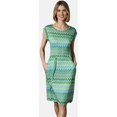 RAGWEAR Bequemes Sommerkleid Kurzarm Midikleid "Taggien Print" Aqua M RAGWEAR Bequemes Sommerkleid Kurzarm Midikleid "Taggien Print" Aqua M