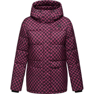 RAGWEAR Wasserdichte Jacke mit angesagtem Hahnentritt Muster "Wikesh Print" Fuchsia XL RAGWEAR Wasserdichte Jacke mit angesagtem Hahnentritt Muster "Wikesh Print" Fuchsia XL