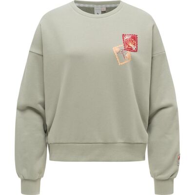 RAGWEAR oversized Sweatshirt mit coolem Print "Wuss PP" Dusty Olive XS RAGWEAR oversized Sweatshirt mit coolem Print "Wuss PP" Dusty Olive XS