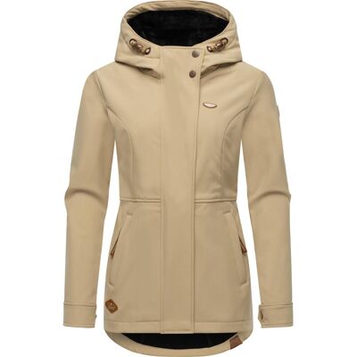 RAGWEAR Yba Beigefarbene Softshell-Jacke - Softshelljacke RAGWEAR Yba Beigefarbene Softshell-Jacke - Softshelljacke