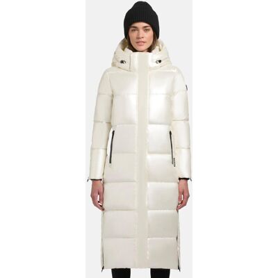 KHUJO Glänzender warmer Winter Steppmantel lang mit abnehmbarer Kapuze "Hedd Shiny-YM" Offwhite XXL KHUJO Glänzender warmer Winter Steppmantel lang mit abnehmbarer Kapuze "Hedd Shiny-YM" Offwhite XXL