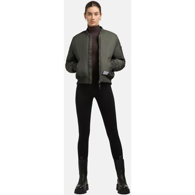 KHUJO Seidig glänzende Bomberjacke "Kasia" Sage Green XS KHUJO Seidig glänzende Bomberjacke "Kasia" Sage Green XS