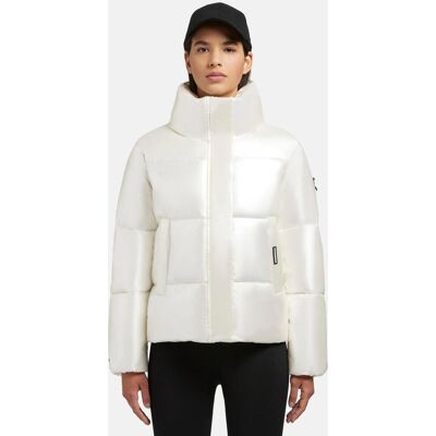KHUJO Winterjacke aus glänzendem Material "Rinja Shiny-YM" Off White XL KHUJO Winterjacke aus glänzendem Material "Rinja Shiny-YM" Off White XL