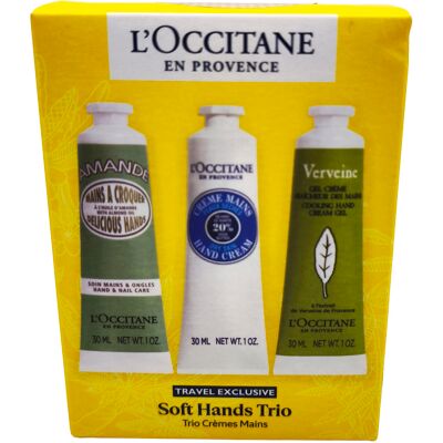 L`Occitane Soft Hands Trio Körperpflege-Set 30ml Verbena Handcreme + 30ml 20% Sheabutter Handcreme + 30ml Almond Handcreme L`Occitane Soft Hands Trio Körperpflege-Set 30ml Verbena Handcreme + 30ml 20% Sheabutter Handcreme + 30ml Almond Handcreme