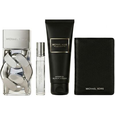 Michael Kors Pour Homme Eau de Parfum Set 100 ml + 100 ml Duschgel + 10 ml + Schwarzes Portemonnaie Michael Kors Pour Homme Eau de Parfum Set 100 ml + 100 ml Duschgel + 10 ml + Schwarzes Portemonnaie
