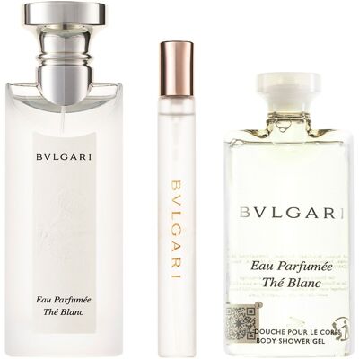 Bvlgari Eau Parfumée Thé Blanc 2025 Eau de Toilette Set 75 ml + 10 ml + 75 ml Duschgel Bvlgari Eau Parfumée Thé Blanc 2025 Eau de Toilette Set 75 ml + 10 ml + 75 ml Duschgel